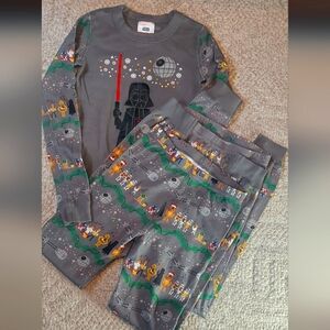 Star Wars Hanna Andersson Organic Pajamas size 10 Gray